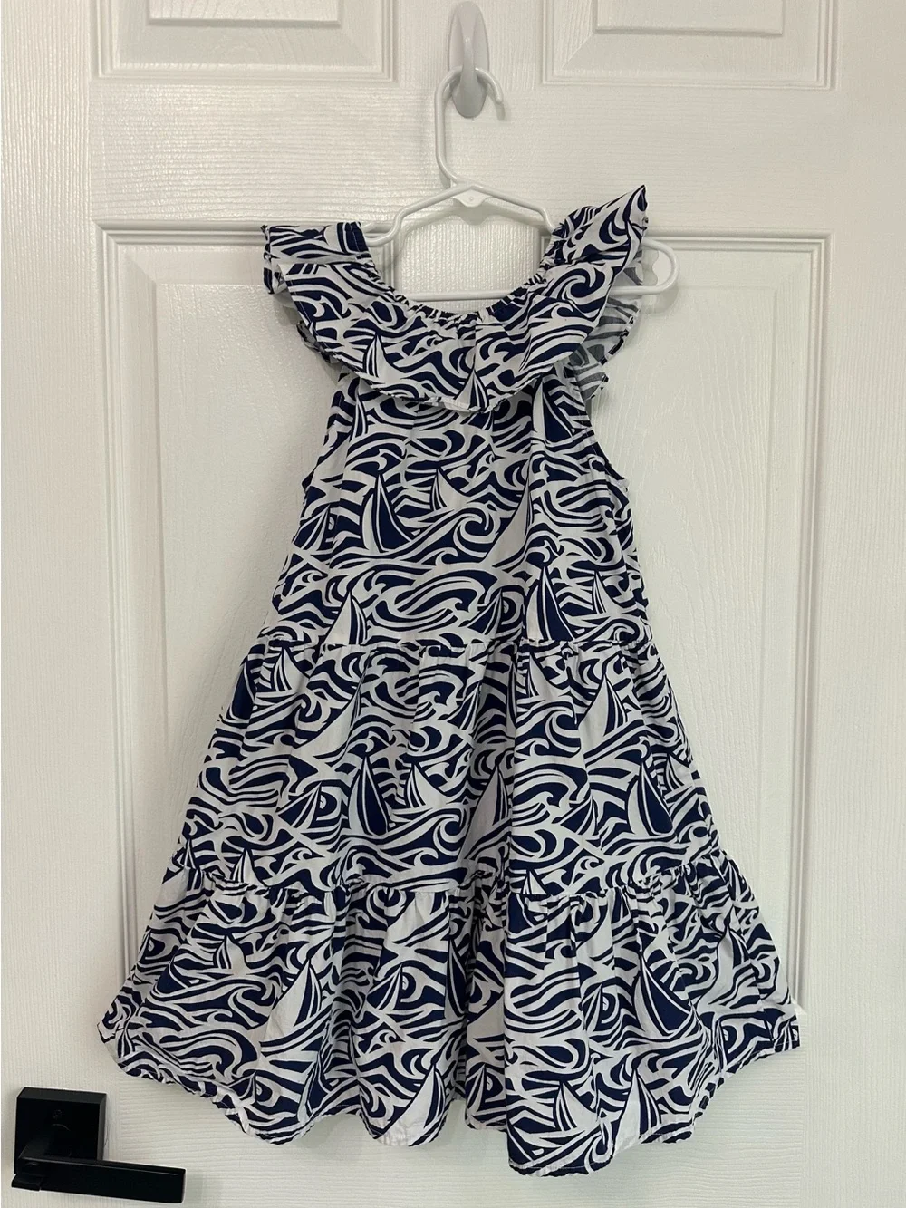 Vineyard Vines Target Girls Rough Seas Sleeveless Scoop Neck Dress Navy Blue 6x